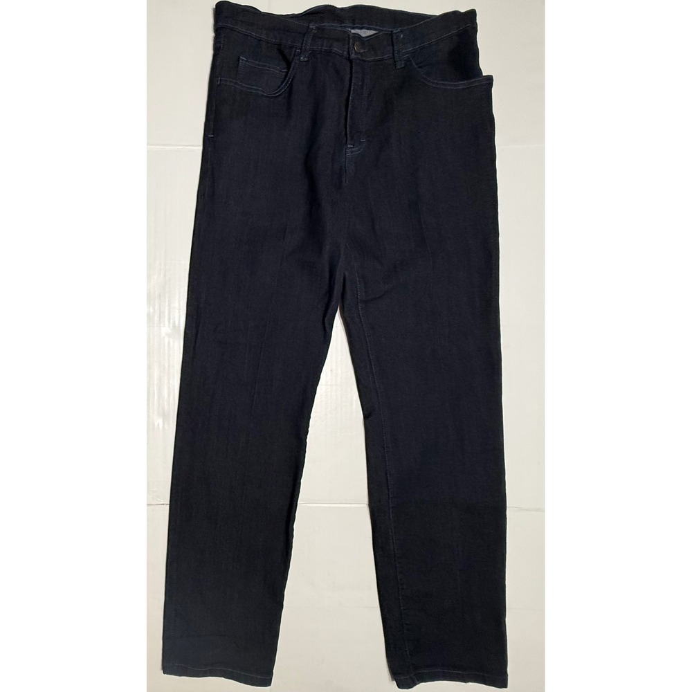 Blue Delta Custom Bespoke Raw Indigo Denim Jeans Mens 33x29 Dark Wash Straight